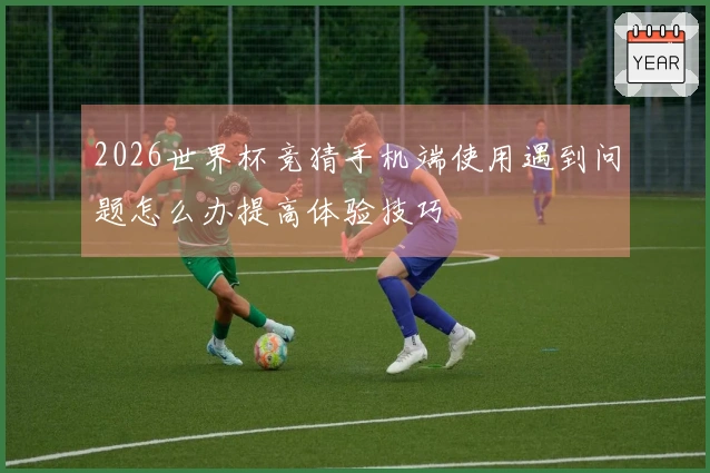 2026世界杯竞猜手机端使用遇到问题怎么办提高体验技巧